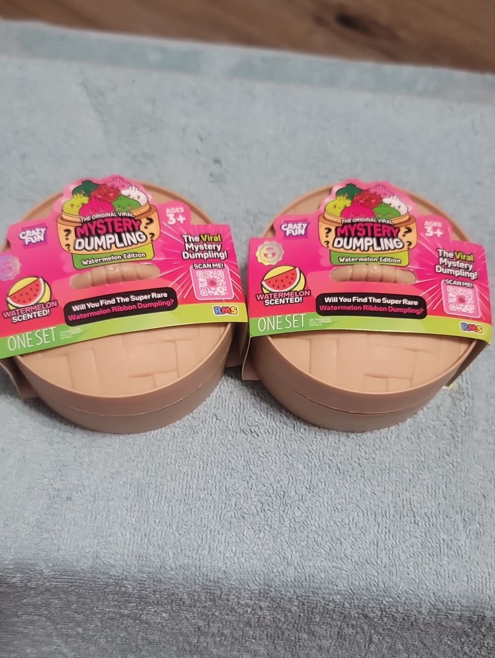 Mystery Dumpling Watermelon Scented Kids Bath Toy - Pink/Beige